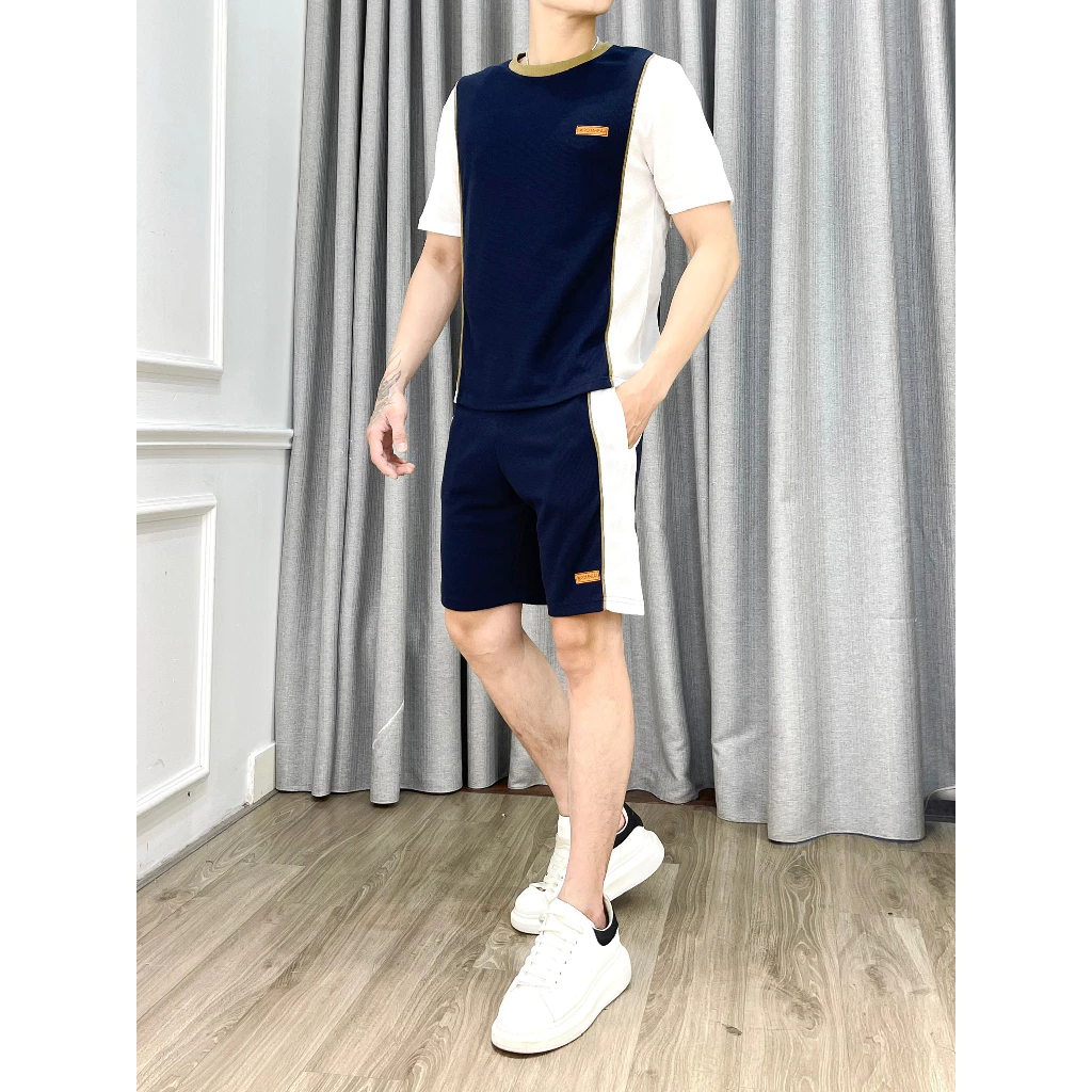 Bộ thể thao nam virgomen chất cotton tổ ong cao cấp 4 màu trendy