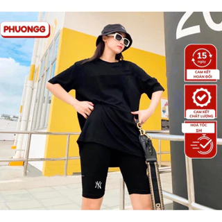 Quần legging ngố M.L.B / N.I.K.E xuất dư chất mỳ Hàn cao cấp đủ size