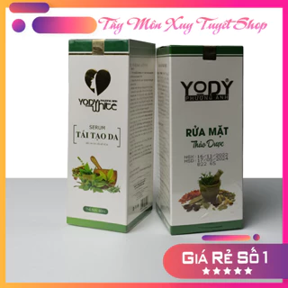 [Hàng chuẩn] Combo Tái Tạo Da và Bột Rửa Mặt Yody White Phương Anh