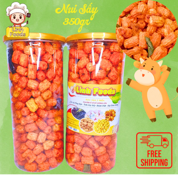 Nui Sấy Khô Bò Lá Chanh 350gr #FREESHIP ĐƠN TỪ 50K GIÒN RÙM THƠM NGON