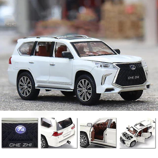 [RẺ NHẤT VIỆT NAM] Mô Hình Xe Lexus LX570 ÔTô LX 570 hãng CheZhi Tỉ Lệ 1:24 Chất Liệu Hợp Kim Xe Hơi Trưng Bày, Quà Tặng