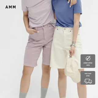 Quần Short Denim NỮ AMM, Quần Sooc Nữ Cotton Mềm Mại, Thoáng Mát, Thấm Hút Tốt, Nhiều Màu Trơn, Năng Động W-BS20W-001