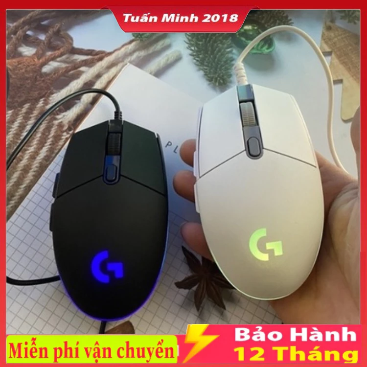 Chuột Gaming Máy Tính Màu Trắng Logitech G102 Led Rgb Chuột Vi Tính Laptop Pc Chơi Game Có Dây Giá Rẻ