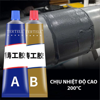 Keo 2 thành phần AB - chịu nhiệt cao - hỗ trợ gắn kim loại - nhựa