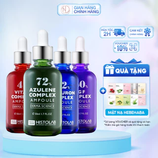 Serum cấp ẩm phục hồi dưỡng trắng da Histolab Hyaluron complex 62%/ 47% Vita C Complex/ 72% Azulene/ 50% EGF 50ml