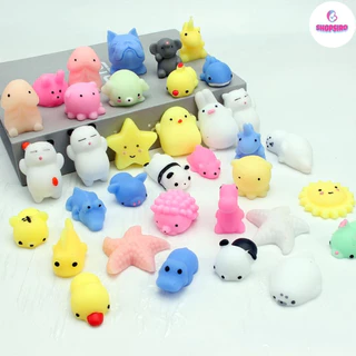 Đồ chơi thú mochi squishy, Đồ chơi bóp giảm căng thẳng mềm dẻo nhiều hình dễ thương an toàn cho bé