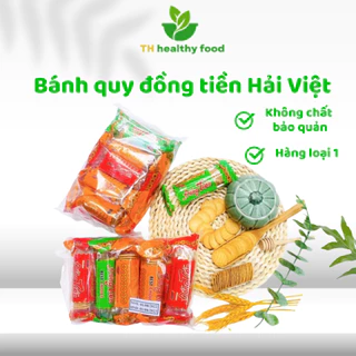 1 Bịch 10 Gói Bánh Quy Đồng Tiền Hải Việt Tuổi Thơ Thơm Giòn Ngon