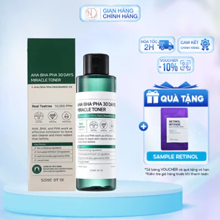 Nước hoa hồng SOME BY MI làm sạch da dầu mụn trong 30 ngày AHA -BHA -PHA 30 Days Miracle Toner 150ml