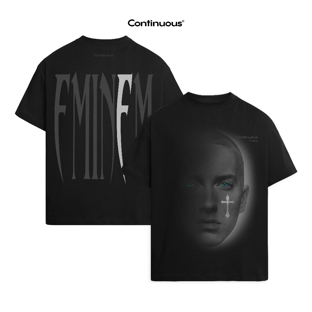 Áo thun Continuous - CTNS - EMINEM 2/ Black