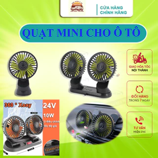 Quạt Mini Cầm Tay Để Bàn Văn Phòng đặt Taplo Ô Tô xoay 360 Độ cắm USB,Quạt đơn quạt đôi treo sau ghế ô tô xe hơi nhỏ gọn