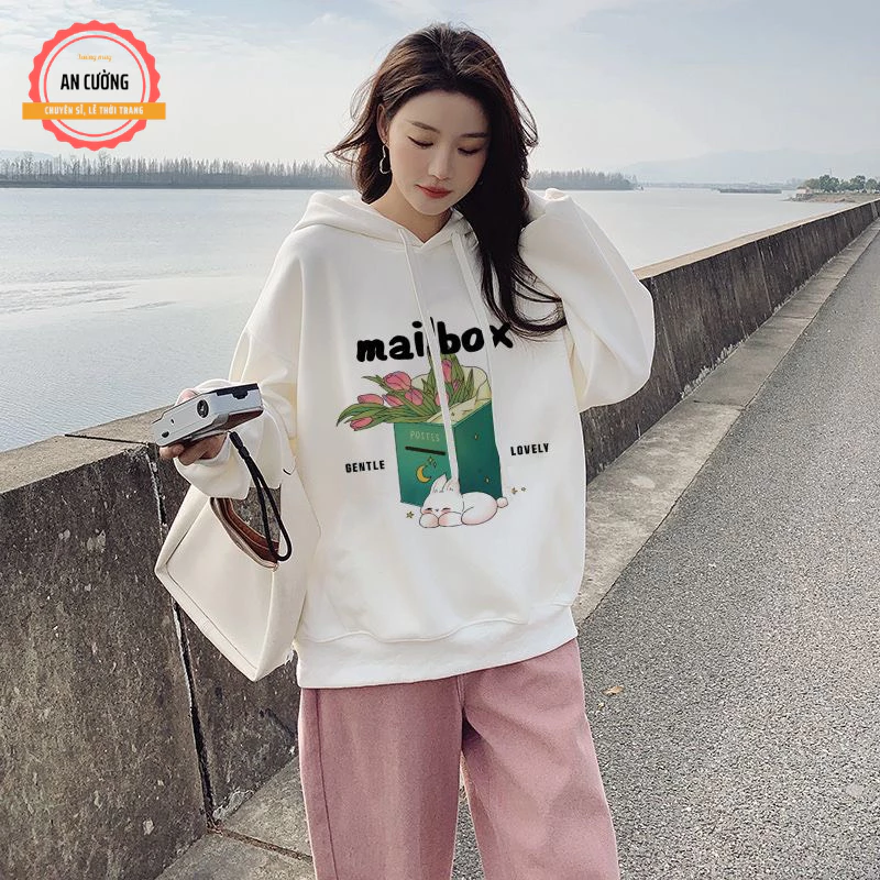 Áo hoodie, áo khoác hoodie nam nữ chất nỉ dày form rộng có mũ giá rẻ HOODIE02 - Xưởng may An Cường