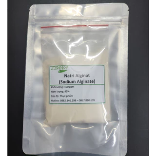 50g-100g Natri Alginat (sodium Alginate) 99% cấp thực phẩm