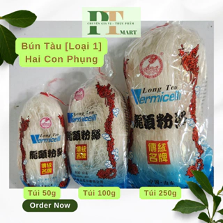 [Loại 1] 500g Bún tàu khô (Miến khô) Hai Con Phụng vermicelli Shuangta🍜 xào chay, hải sản, nấu canh