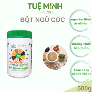 Bột Ngũ Cốc Dinh Dưỡng 12 loại hạt Tuệ Minh,Bổ xung canxi cho mẹ và bé hũ 500gr