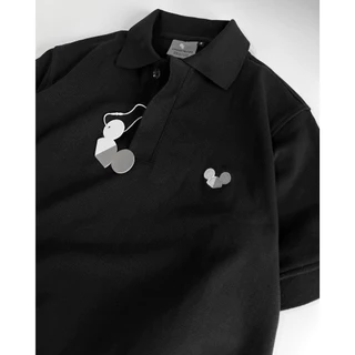 ÁO POLO đen nam basic CHUOTTRANG LOGO POLO