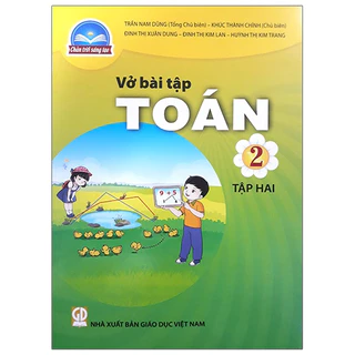 Sách - Vở bài tập Toán Lớp 2 Tập 2 - Chân trời 2set Giấy kiểm tra ô ly 100gsm 6 tờ đôi