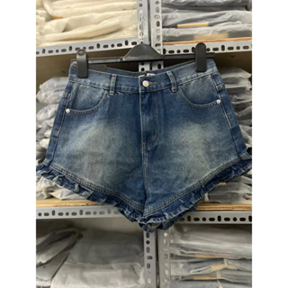 Quần Short Jean Nữ Bigsize Lưng Cao Lai Bèo Chất Đẹp