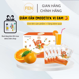 [CHE TÊN + QUÀ KÈM ] DETOX EMO VITA C TEA GIẢM CÂN CHÍNH HÃNG 100%/ giam mo an toan, hieu qua