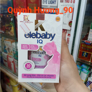 Viên uống ELEBABY IQ lọ 30 viên bổ sung DHA -EPA và các vitamin cho phụ nữ mang thai