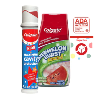 Kem đánh răng Colgate trẻ em có fluoride hương dưa hấu - 130gram