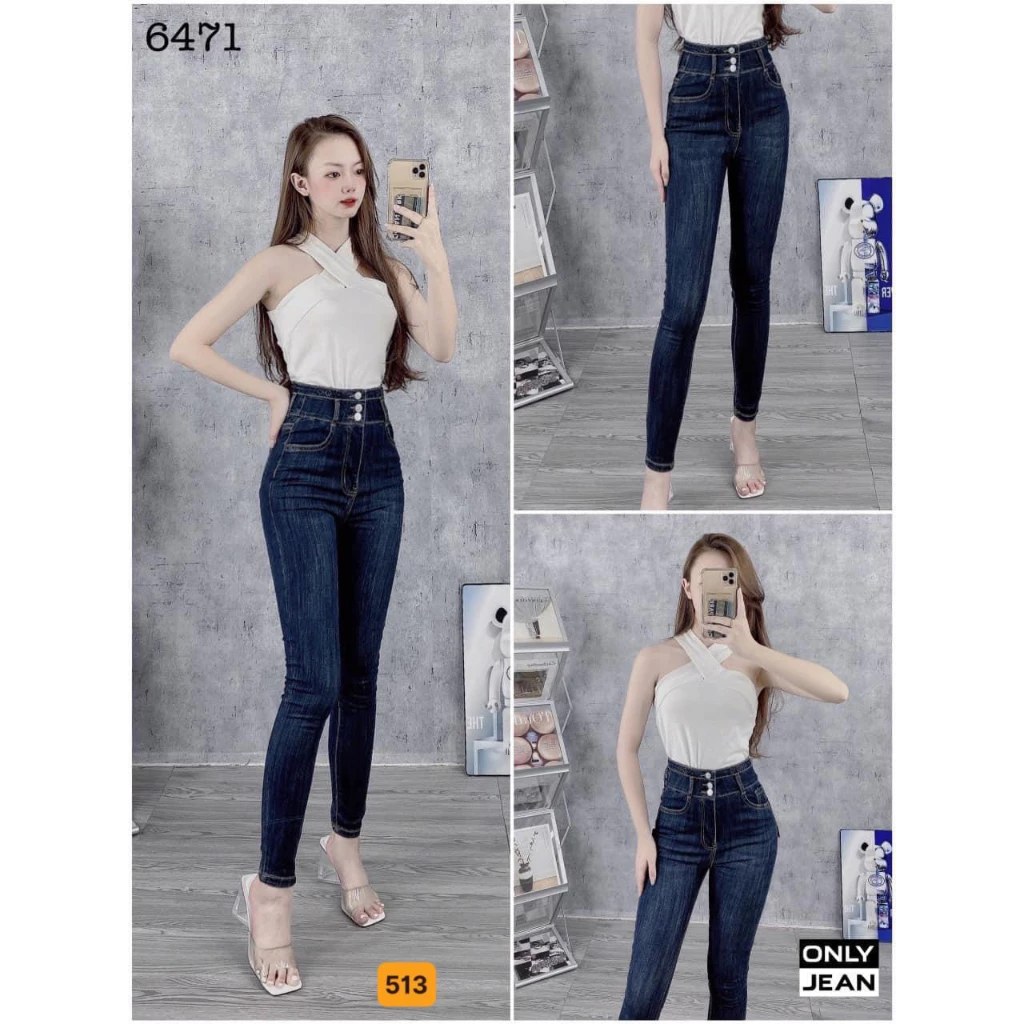 Quần Jean co giãn tốt, kèm hình thật ❤️FREESHIP❤️ Quần Bò Nữ mẫu mới thời trang Lady Fashion - MQ513