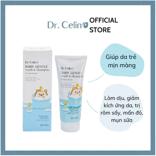 Gel tắm cho bé Dr. Celine Baby Gentle Wash & Shampoo (Tuýp 180ml)
