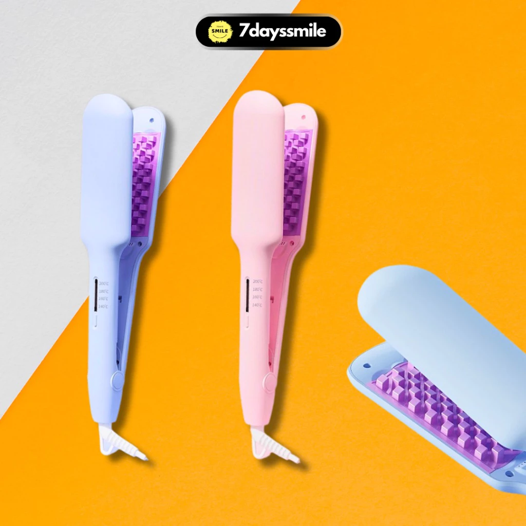 Máy Bấm Dập Phồng 7Days Smile - Máy Dập Xù Chân Tóc Răng Vuông 4 Mức Nhiệt DX04
