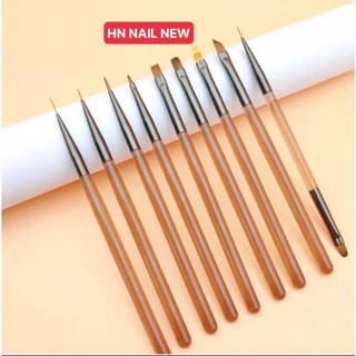 bộ cọ 9 cây làm móng tay , cọ vẽ HN NAIL NEW