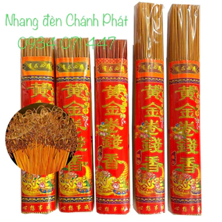 [ Bó 0.5kg] Nhang Cuốn Tàn Thần Tài Thu Hút Tài Lộc Nhũ Vàng Cuộn Tàn Ít Khói