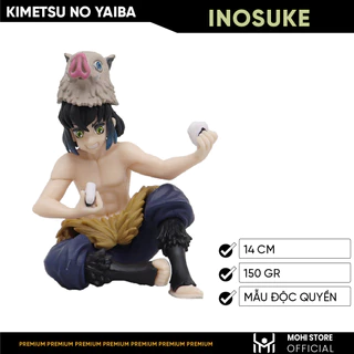 Mô Hình Kimetsu No Yaiba Inosuke dáng ngồi cao 9cm - Figure Thanh gươm diệt quỷ - No Box