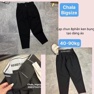 Quần Baggy Umi Bigsize Chala Cạp Cao 10cm Gen Bụng Co Giãn Có Size Cho Người Mập 85kg