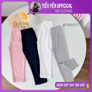 Quần áo trẻ em, Combo 4 quần legging bé gái vải mềm co giãn cho bé 9-19kg Q073 | Tiểu Yến KID