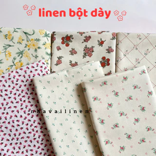 Vải Linen Bột Dày Hoạ Tiết Nhiều Mẫu Mã Mềm Mại Độ Dày Vừa Đủ Chất Liệu An Toàn Cho Da - Nhà Vải Linen