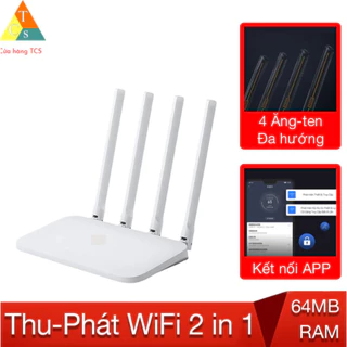 Bộ phát wifi router 4c XiaomiM Modem WiFi XM 4C 4 Râu Router R4CM