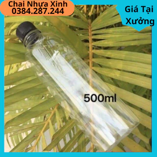 chai đựng trà sữa chai 500ML  cổ nhỏ  phí 30 kèm  nắp trắng nắp đen nắp nhôm