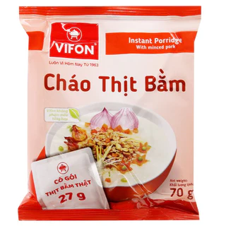 5 gói Cháo Vifon gói các loại 70g (có gói thịt, nấm thật)