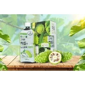 (CHÍNH HÃNG) NƯỚC ÉP NHÀU NHUYÊN CHẤT HÀN QUỐC 1000ML (THÙNG 12 CHAI)