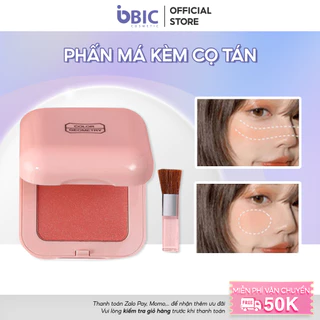 Phấn má hồng cam lâu trôi đơn sắc Lameila phấn mắt phấn má kèm cọ trang điểm Biccosmetic