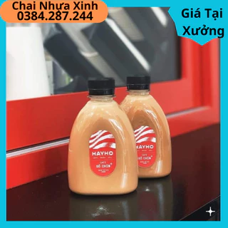 chai Dep THon 330ml chai đựng trà sữa các loại kèm nắp