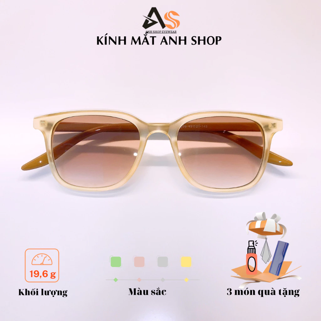 Kính mát kính râm thời trang gọng kính chất liệu nhựa nhiều màu 16006A