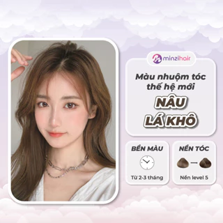 Thuốc nhuộm tóc Màu Nâu lá Khô Thế Hệ Mới - Cần Nâng Tone - Minzihair, Minzihair HCM