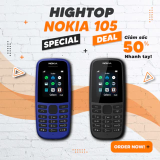 Điện Thoại Nokia 105 Bản 2019 - 2 Sim Kèm Đầy Đủ Phụ Kiện Pin Sạc