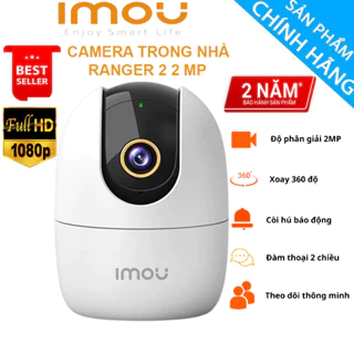 Camera IP WIFI IMOU Ranger2 A22, A32, A42, A52  2M 3M 4M 5M XOAY 360, Còi Hú Báo Động ,Đàm thoại 2 Chiều – BH 24 Tháng