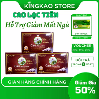 Hỗ Trợ Cải Thiện Giấc Ngủ Mất Ngủ Ngủ Không Sâu Giấc Cao Lạc Tiên KingKao Giúp Ngủ Ngon Sâu Giấc Hộp 2 Lọ 75 Gam