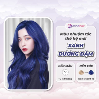 Thuốc nhuộm tóc Màu Xanh Dương Đậm Thế Hệ Mới - Cần Tẩy Tóc - Minzihair, Minzihair HCM