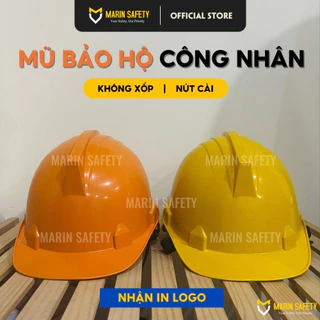 Mũ bảo hộ công nhân Dũng Phong mã DP03 không xốp, nút cài điều chỉnh mũ nhiều màu