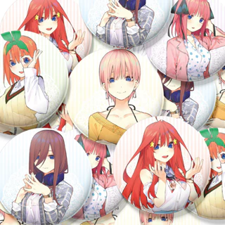 Huy Hiệu Cài Áo Anime - Nhà Có 5 Nàng Dâu (ARB) - Ghim Cài Áo, Badge Phụ Kiện Manga Go Toubun