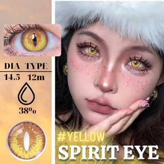 [SẴN] MỘT ĐÔI KÍNH ÁP TRÒNG MÀU VÀNG COSPLAY SPIRIT EYE YELLOW LENS CÓ ĐỘ CẬN NỘI ĐỊA TRUNG QUỐC SIÊU ÊM SIÊU MỀM