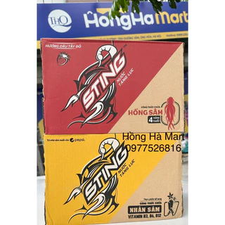 Thùng 24 Chai Nước tăng lực Sting hương dâu 330ml