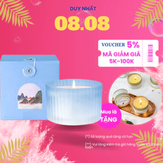 Nến thơm phòng cao cấp - Không khói 10 Mùi Hương tỏa mùi nhanh hương hoa huệ-Lux96